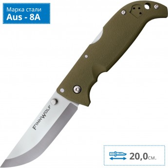 Нож COLD STEEL FINN WOLF GREEN 20NPFZ