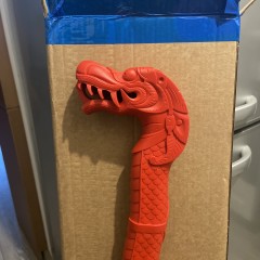 Трость COLD STEEL LUCKY DRAGON WALKING STICK RED 91PDRRZ